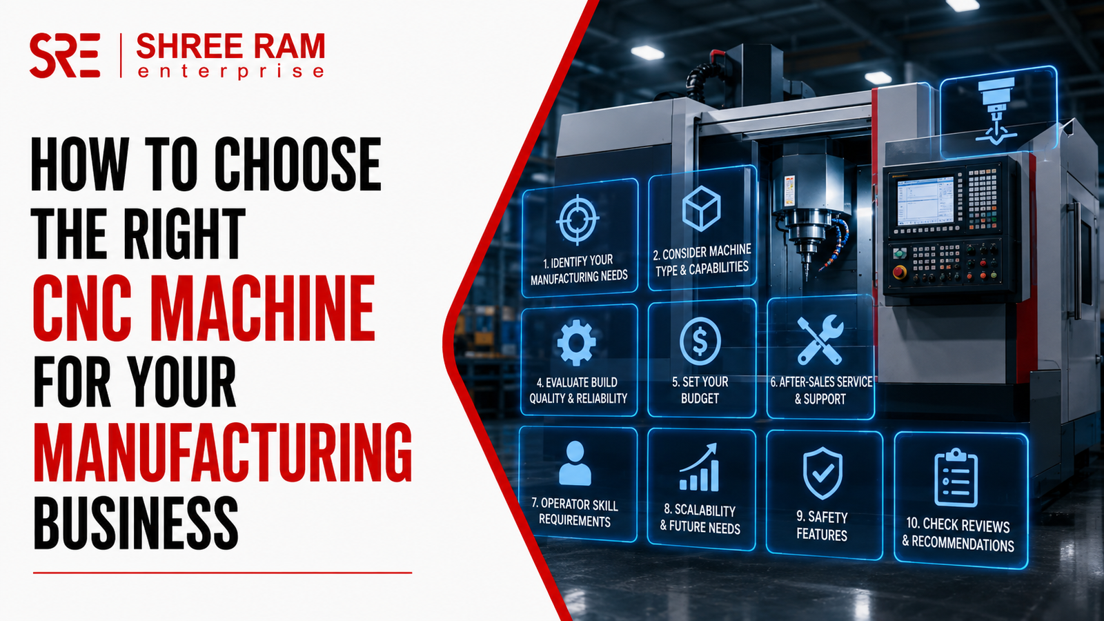 How to choose the right CNC machine for a manufacturing business